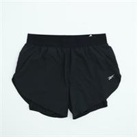 Reebok Women's 2 In 1 Shorts Size M Black Elastic Built In Short New - M Regular