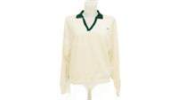 Reebok Men's Jumper Size L Cream V-Neck New - L Regular