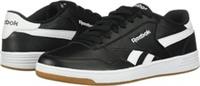 Size UK 8 - Reebok Men's Royal Techque Black Leather Trainers Shoes Sneakers