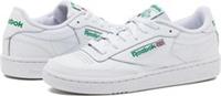 Size UK 7 - Reebok Club C 85 White Casual Leather Trainers Shoes Sneakers
