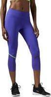 Reebok Women's Cardio Capri 3/4 Leggings Purple (AI1982) UK Size 0-2 (2XS)  B39 - 2XS Regular