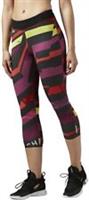 Reebok Ladies One Series Capri Reversible Gym Leggings AX9592 Size 4-6 B2 - 4-6 Regular