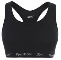 Reebok Crop Top Sports Bra Womens Black Size UK Small (RefR18)