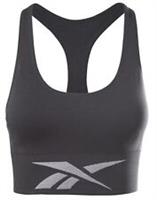 Reebok Seamless Sports Bra Womens Black Size UK 12-14 (RefR21)