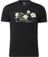 Reebok Vector Graphic Flower T Shirt Mens Black Size UK Medium (RefR22) - M Regular