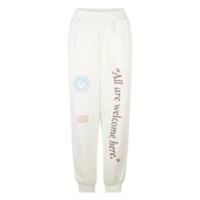 Reebok Good Vibes Jogging Bottoms Womens Chalk Size UK Small (RefR23)