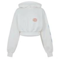 Reebok Good Vibes Hoodie Womens Chalk Size UK Medium (RefR23)