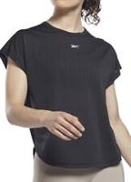 Reebok Perforated T Shirt Womens Black Size UK Small (RefR21)