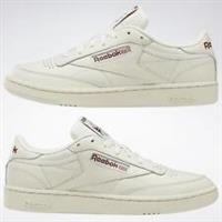 REEBOK MEN'S CLUB C 85 VINTAGE TRAINERS SHOES SNEAKERS CHALK WHITE RETRO 80S NEW