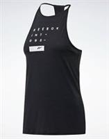 Reebok Graphic Tank Top Womens Black Size UK XL (RefX36)