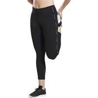 Reebok Studio Lux 2.0 High Rise Womens Training Tights Black 7/8 Cropped Gym - S Regular