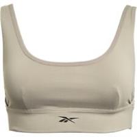 Reebok Stripped Minimalist Boulder Grey Sports Bra - Size 16-18 Large (REF3)