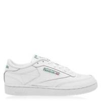 Reebok White/Green Club C 85 Trainers Mens Size UK8.5 EU42.5 /REFF13