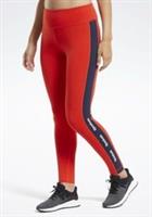 Reebok TE Linear Leggings Womens Red Size UK Medoum (RefR2)