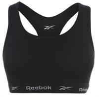 Reebok Crop Top Sports Bra Womens Black Size UK Small (RefR18)