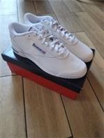 Mens Reebok Classic Ex-O-Fit White Trainers UK 10.5 Leather Exofit RRP £80