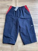 Vintage Y2K Reebok Tracksuit Bottoms 3-4 Length Shorts Mens XXL Navy Blue BNWT - XXL Regular
