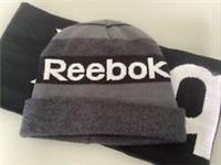 BNWOT Reebok Grey Beanie Style Hat & Scarf