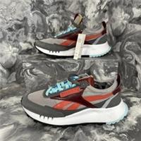 Reebok Cl Legacy Trainers Grey Blue Red Ladies Size UK 3.5 EU 36 /REFA9