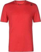 REEBOK Mens Red Active Speedwick Short Sleeve Training T-Shirt XXL 2XL NEW - 2XL Regular