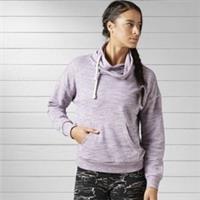 REEBOK Womens Purple Marble Cowl Neck Training Sweater Top Ladies Small BNWT - S Regular