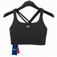 Reebok Lux Perform Crop Top Black Women's Size Medium Training Athletic Athletic - M Regular