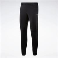 REEBOK Mens Black Linear Tricot Tracksuit Pants Bottoms Large NEW - L Regular