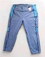 Reebok Lux High Rise Leggings Womens 4X Size 30/32 BNWT Sports Gym Blue Stretch - 30/32 Plus