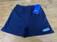 Vintage 1990s Reebok Pique Cotton Sports shorts Boys 22 Dark Blue BNWT