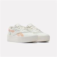 Women's Reebok Classics Court Advance Surge Trainers in White / Pink UK 3.5