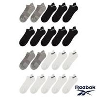 Reebok Men's Trainer Low Cut Sock 10 Pack In 2 Colours and In 2 Sizes New - 9-11 Regular