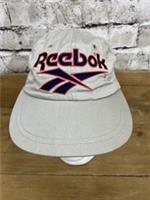 Vintage 1990s Reebok Cap Embroidered Vector Logo Beige Cotton Hat One Size BNWT