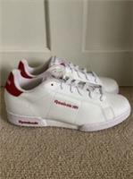 BNWT Reebok NPC II MU White & Red Trainers, UK Size 5, EU 37.5, Tagged