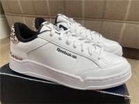 NEW REEBOK WHITE LEATHER AD COURT SNEAKERS, UK 6