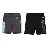 Reebok Girls Jersey Shorts (Pack of 2)18-24 Months Midnight GT13662