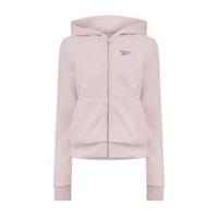 Reebok Womens/Ladies Regular Full Zip HoodieXXS Light Pink GT20638 - XXS Regular