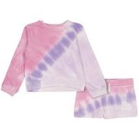 Reebok Baby Girls Tie Dye Sweatshirt and Shorts Set9-12 Months Sachet Pink Tie D