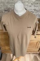 Vintage Y2K Reebok Essentials T-Shirt Mens Small Cotton Tee Brown BNWT - S Regular