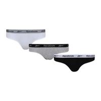 Reebok Womens/Ladies Carina Logo Briefs (Pack of 3) GT18794 - 10 UK Regular