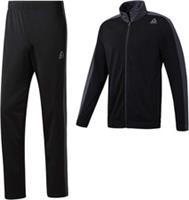 REEBOK Mens Black & Grey Tricot Full Zip Tracksuit Jacket & Pants Set Small BNWT - S Regular