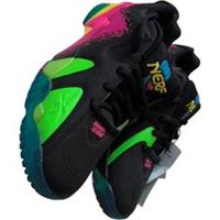 Reebok Kamikaze II Low Men's Trainers Size 6 UK Black Neon Graphic Basketball