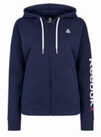 REEBOK Womens Navy Blue Linear Full Zip Hooded Sweater Hoodie Top Medium BNWT - M Regular