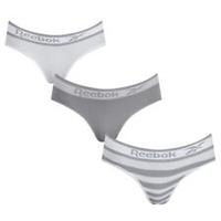 Reebok Womens Bona Briefs 3 Pack Hipster - 10 (S) Regular