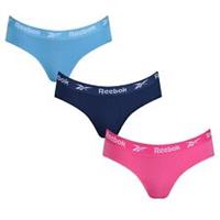 Reebok Womens Carna Briefs 3 Pack Hipster - 10 (S) Regular