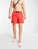 NEW MENS REEBOK RED SWIM SHORTS SWIMWEAR HOLIDAY BEACH LOOK UK MEDIUM LARGE - M Regular
