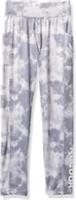 Reebok Girls Malla Big Intl Tye Dye Logo Leggings - Grey/White / 13-14 Yrs