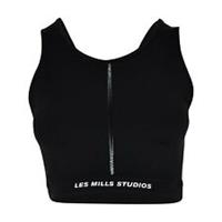 Reebok Womens Les Mills Lux Perform Crop Long Sleeve Top Bralette Lightly Lined - M Regular