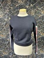Reebok Blue Crop Pullover Hoodie Womens Size UK Small/8-10years (RefB4-12)