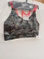 Reebok Jenna Strappy Crop Top in Black & Grey animal Print Size M (12) NEW - M (12) Regular