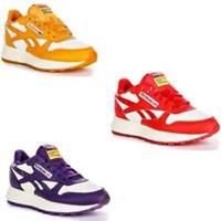 Reebok Classic Leather SP Vibrant Color Womens Trainer Orange Size UK 2 - 9